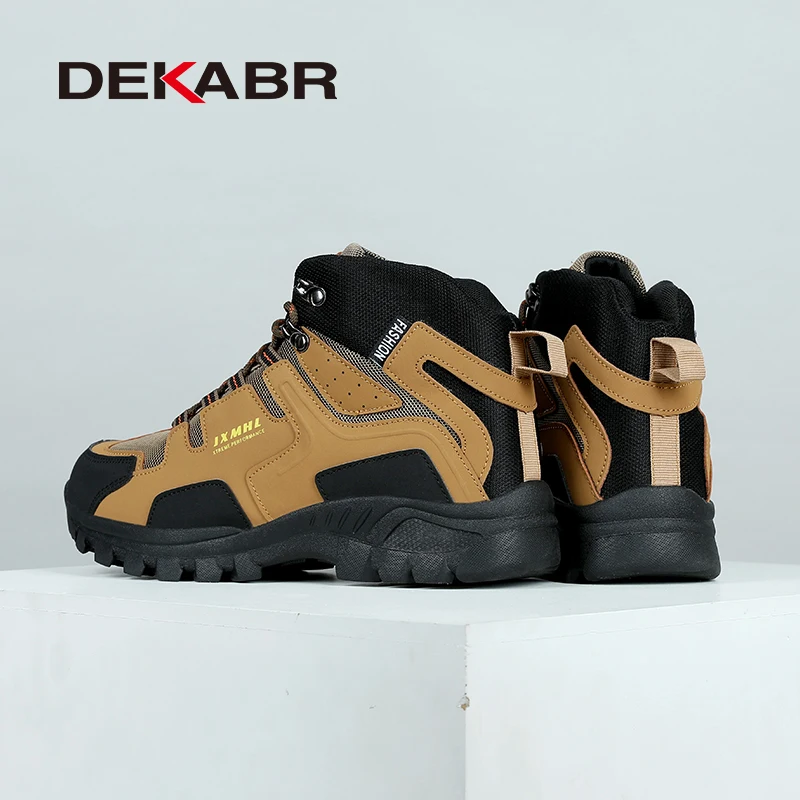 DEKABR Fashion Retro Men Boots Boots Outdoor Hiking Boots Spring Men\'s Work Shoes Special Force Desert Ankle Boots