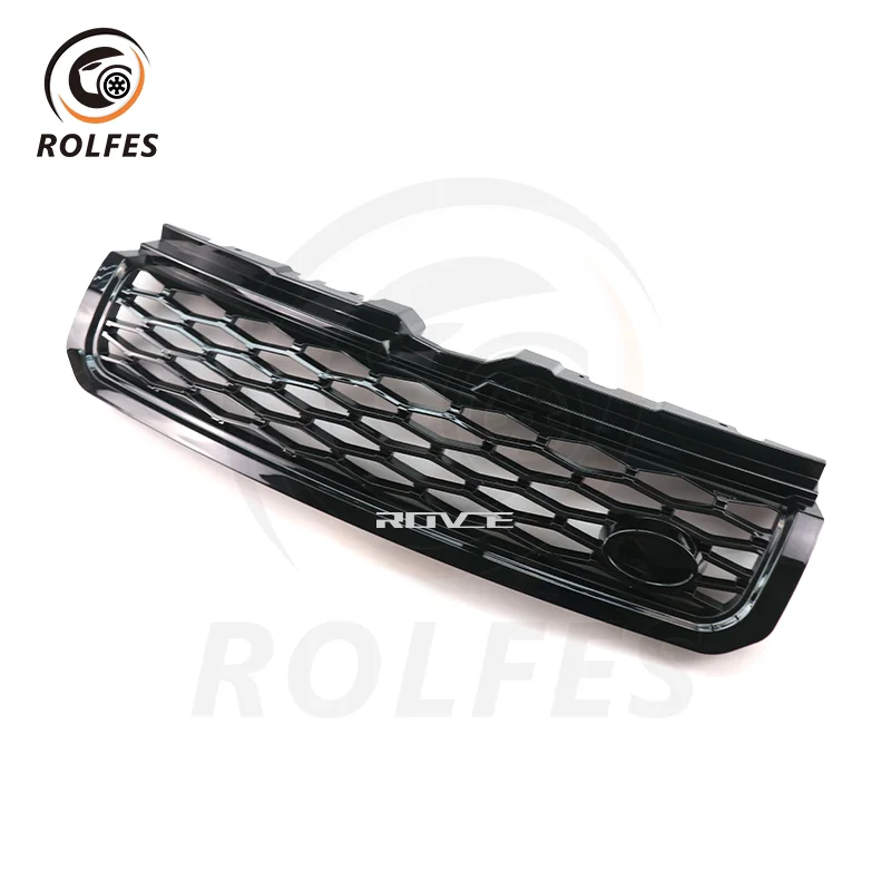 

ROLFES Bright Black Racing Grille Front Bumper ABS Grills For Land Rover Range Rover Evoque SVR 2012-2019 Exterior Accessories