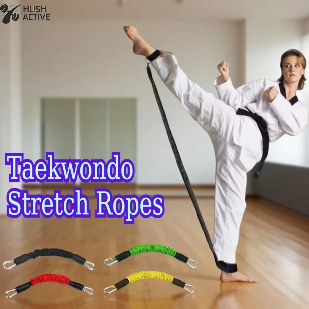 Fitness Elastic Bands Ankle Exercise Straps Rubber Pull Rope Resistance Bands 20-80LB Gym Home Taekwondo Training Bands