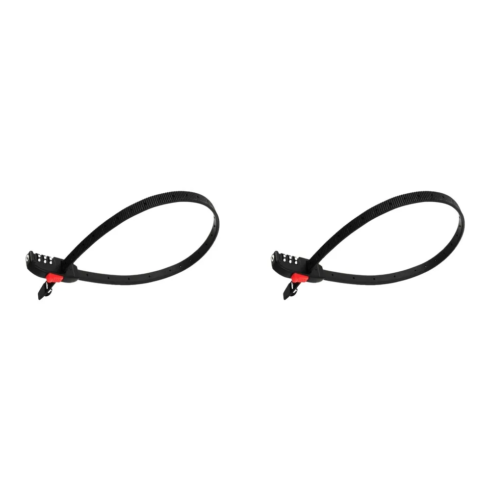 Cable Tie Lock for Bicycle Helmet Scooter Security Stainless Steel with Resettable 3-Digit Password Lock and 56cm Length
