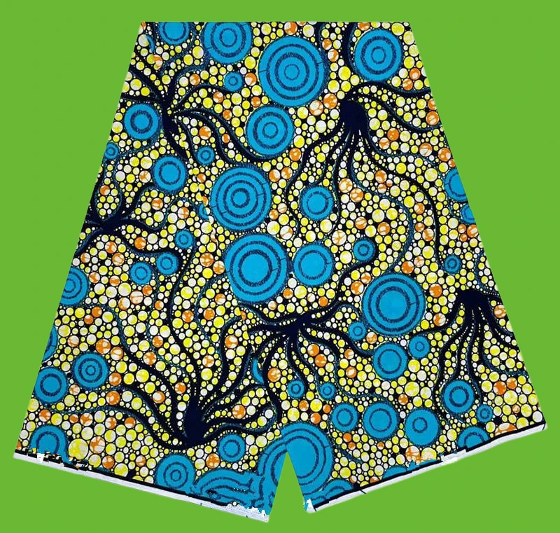 فستان هولاندايس أصلي 100% قطن حقيقي مضمون من قماش طباعة شمع حقيقي للغاية فستان باجني هولندي شمع ذهبي كبير للغاية #3