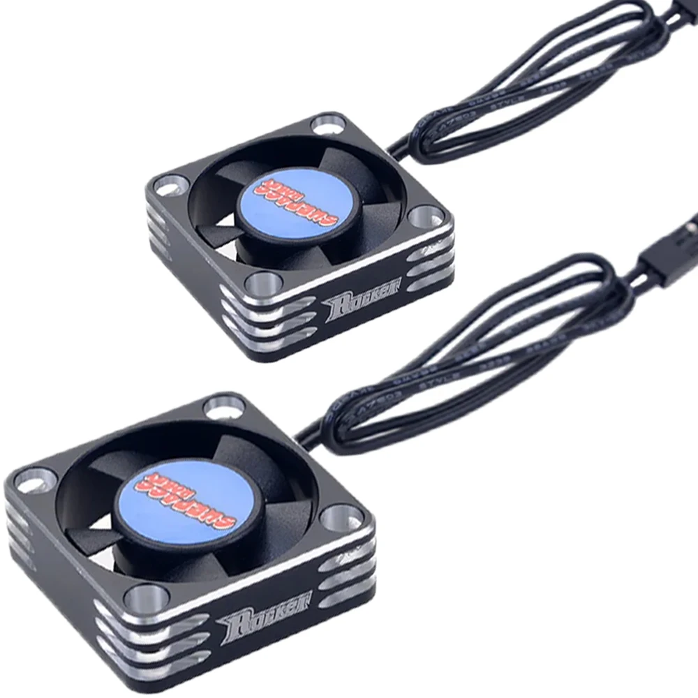 2PCS SURPASS HOBBY Cooling Fan 25/30/35/40/50mm Rocket Heat Dissipation Fans Metal Motor Fan Cover for Brushless Motor RC CAR