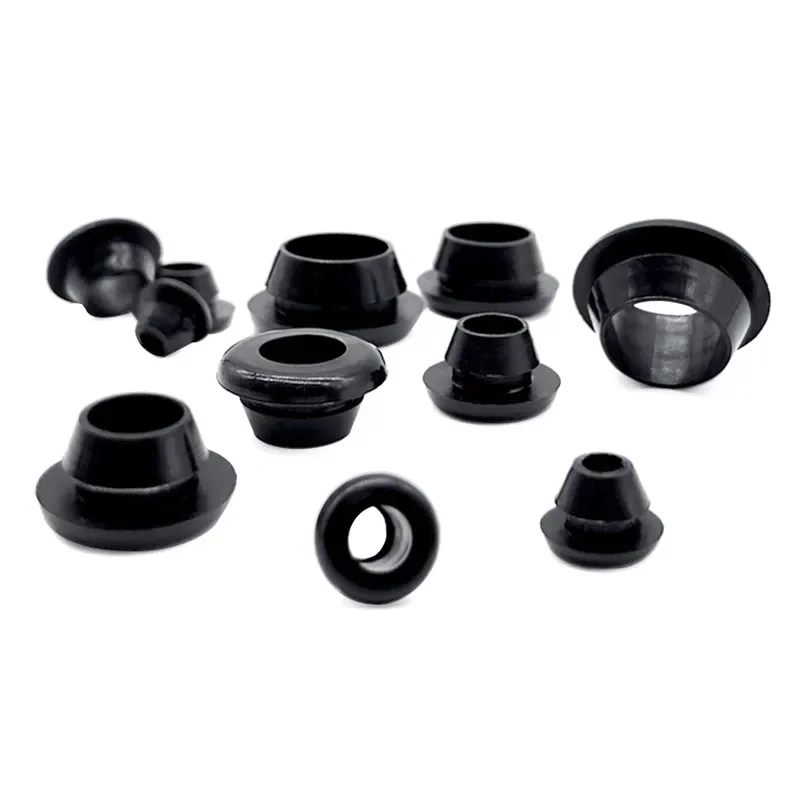 

Rubber Snap-on Grommet Black 3mm-50mm Hole Plugs End Caps Bung Wire Cable Protect Bush