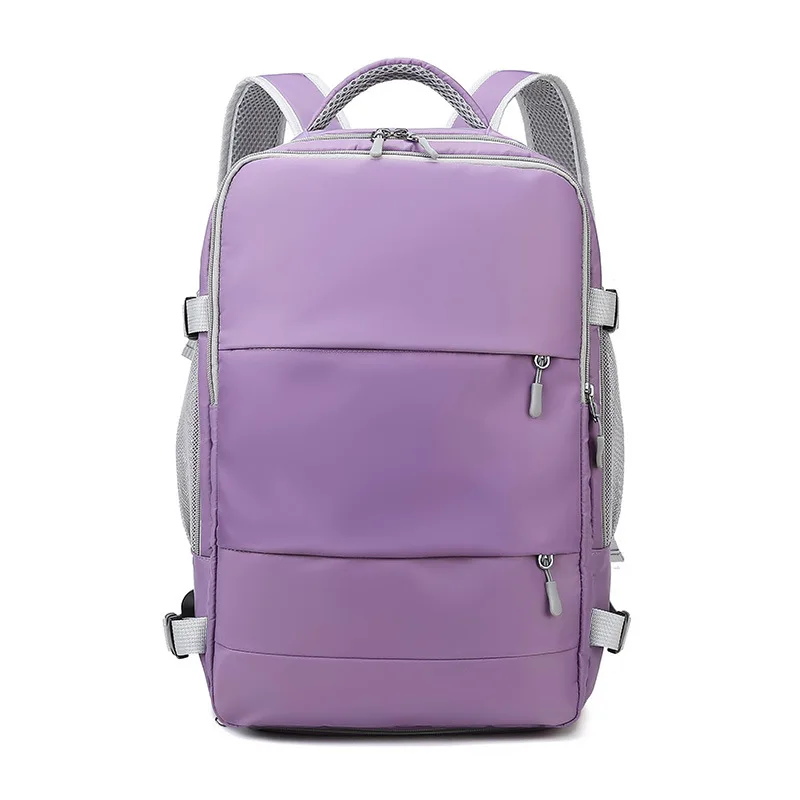 

Pink Women Travel Backpack Water Repellent Anti-Theft Stylish Casual Daypack Bag With Luggage Strap USB Charging Port Backpack