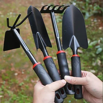 5-Piece Shovel, Pruner, Hoe, Rake – Essential Gardening Tool Set 1