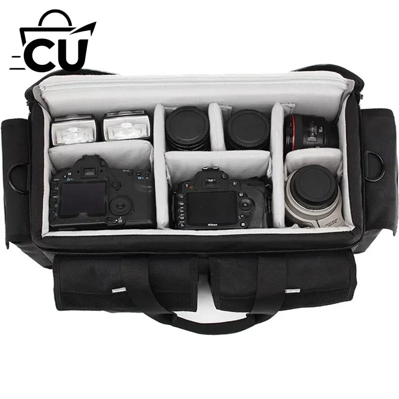 Professional single-shoulder portable photography bag, shockproof DSLR camera, large capacity