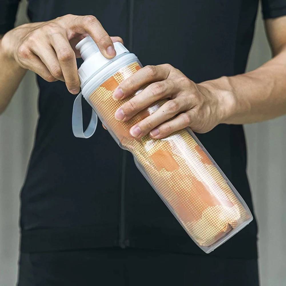 Bicycle Water Bottle With Handle, Leak-Proof Bicycle Water Bottle,  Cycling Water Bottle,  Insulated Bike Bottles 670ml