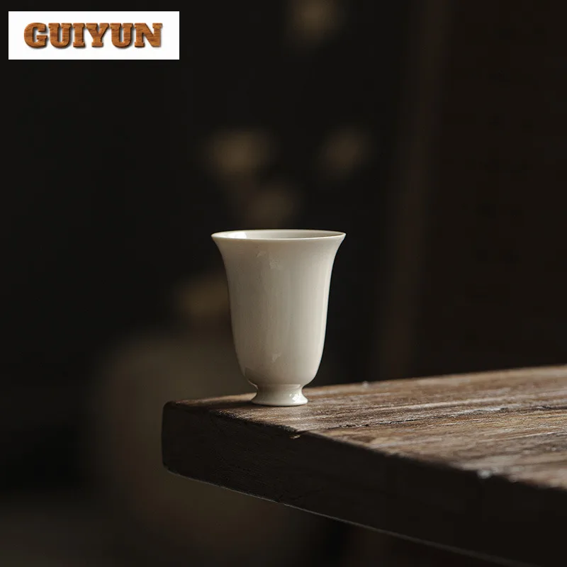 2pc/set Plant Ash Handmade Master Cup Zen Ceramic Tea Cup Small Tasting Mug Vintage Fragrance Cup Mug Chinese Teaware Ornaments