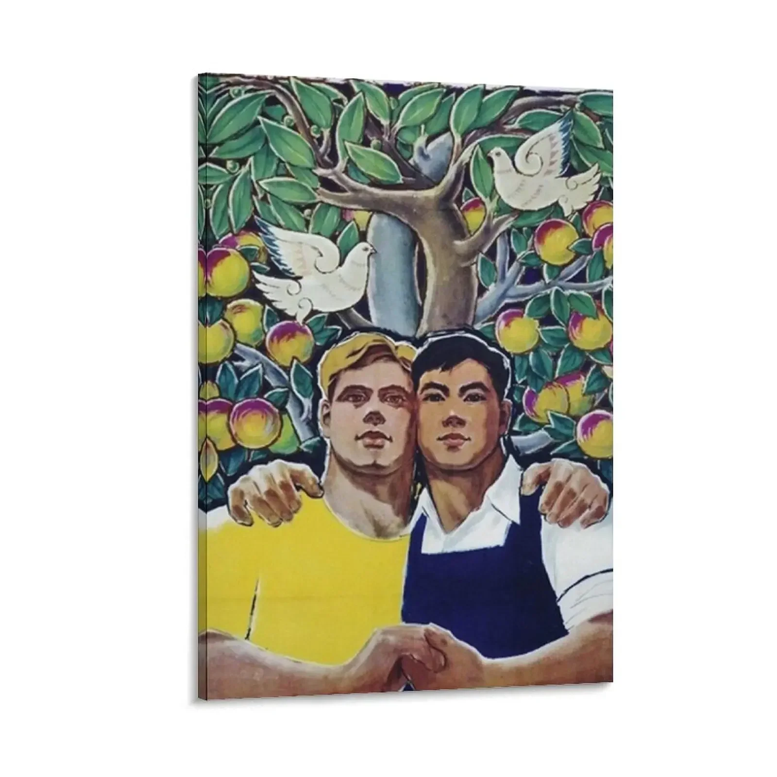 

Sino-Soviet Cooperation Canvas Painting bedroom decor ornaments for home decorative wall canvases room decorations for girls