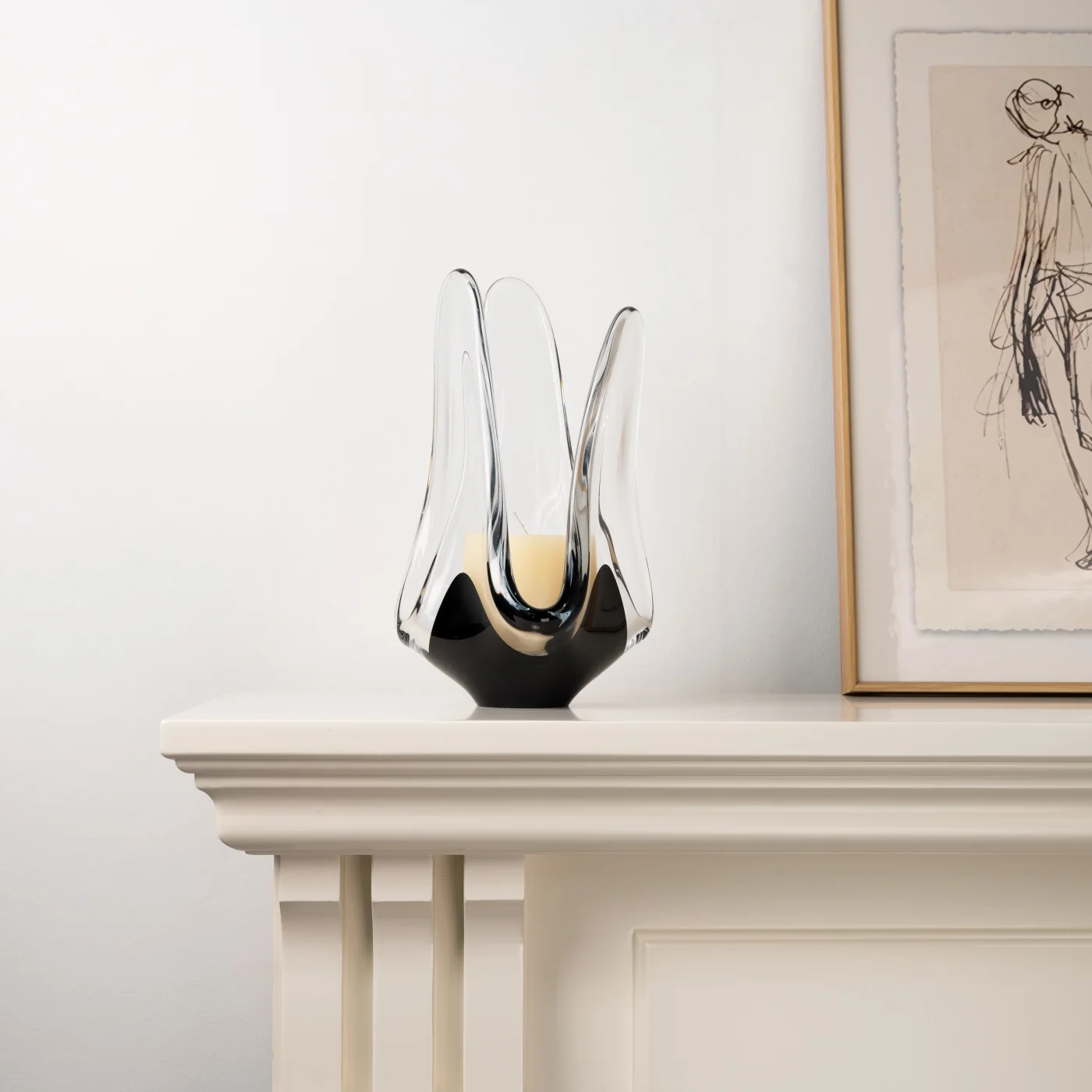 

Most Popular Product Modern Interior Home Decor Luxury Art Design Glass Candlestick Ornament