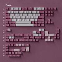 [Base kit/Deskmat] PBTfans Blush ABS Doubleshot Cherry Profile MX-style Keycaps KBDfans / Smooth Cloth Top Desk Pad