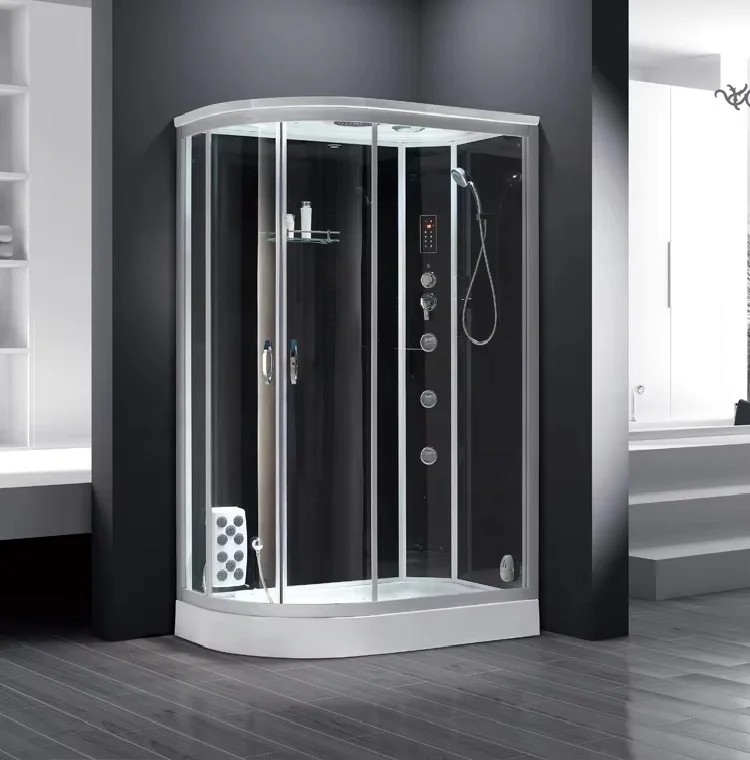 Deluxe Sauna Shower Combination Room for One Steam Bath Cubicle Steam and Shower Unit