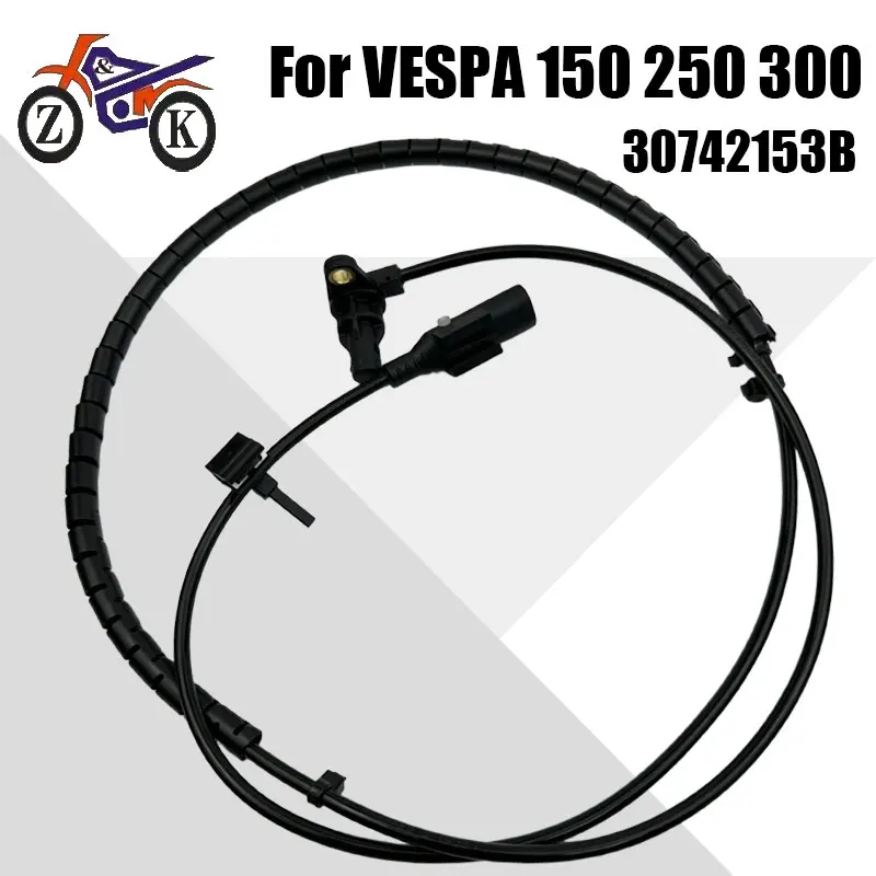 1Pcs Motorcycle ABS Wheel Speed Sensor For Vespa 150 250 300 Primavera150 For Aprilia SR250 SR300 Replace Wheel Sensor 30742153B