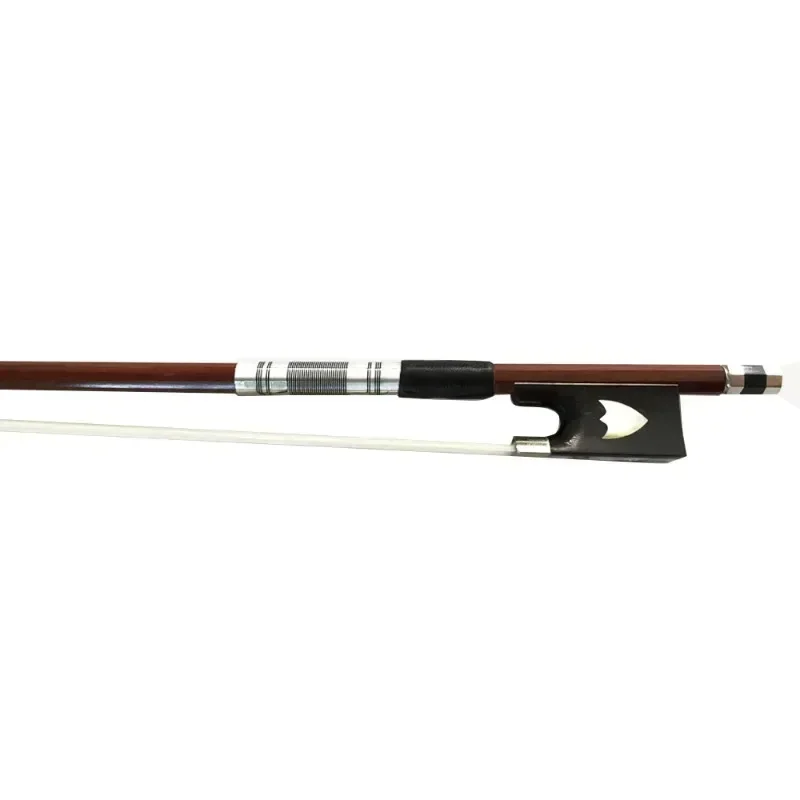 Grade playing violin bow, ebony tail library, Brazilian wood has good elasticity, natural ponytail violin bow