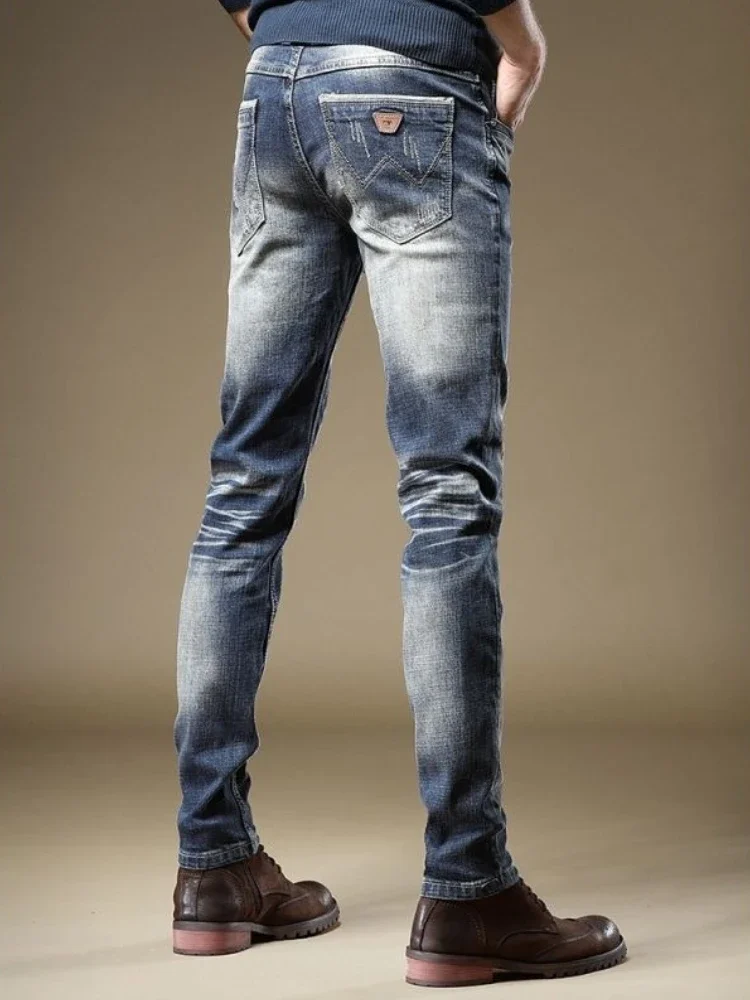 

With Pockets Man Cowboy Pants Regular 2025 Fashion Trousers Trend Stacked 90s Streetwear Classic Soft Y 2k Vintage Jeans for Men