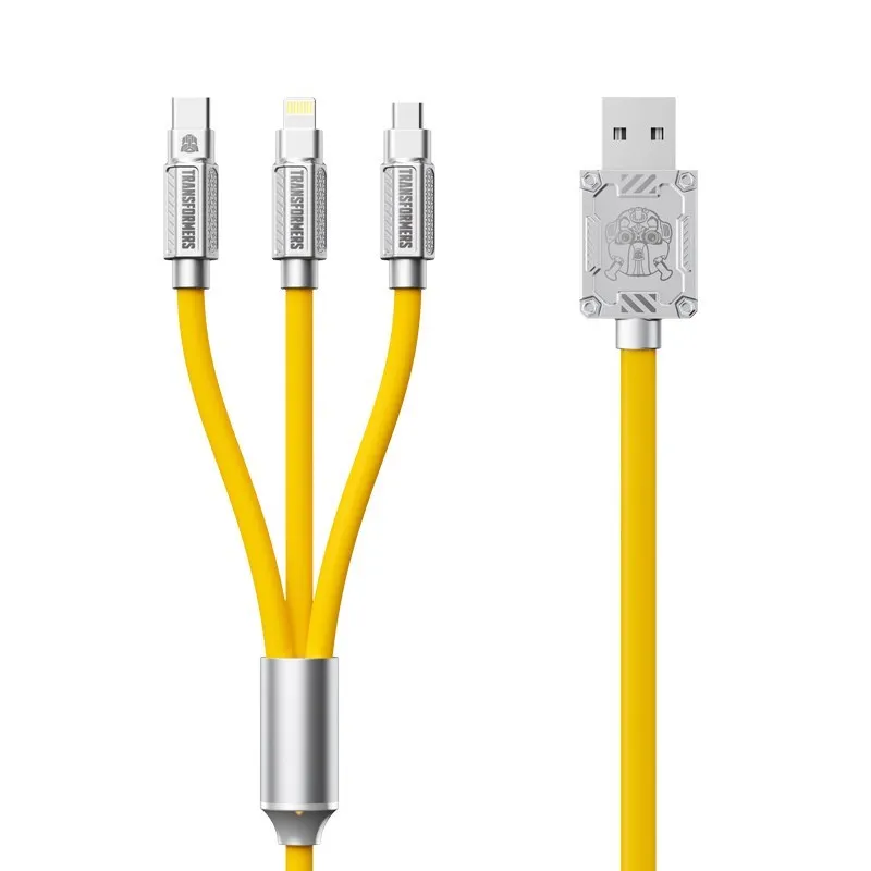 Original Transformers TF-A03 Fast Charging Data Cable Three-in-one Combination Interface USB Type-C High Quality Portable