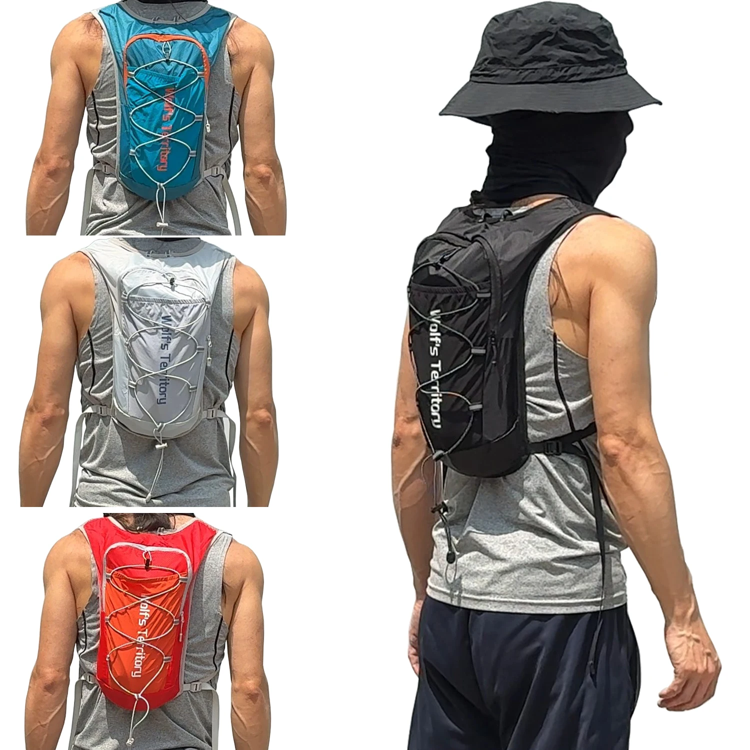 Outdoor-Sportrucksack Wanderrucksack Mini Ultraleicht Atmungsaktiv Jogging Bergsteigen Radfahren Offroad-Trail-Running-Tasche Tagesrucksack