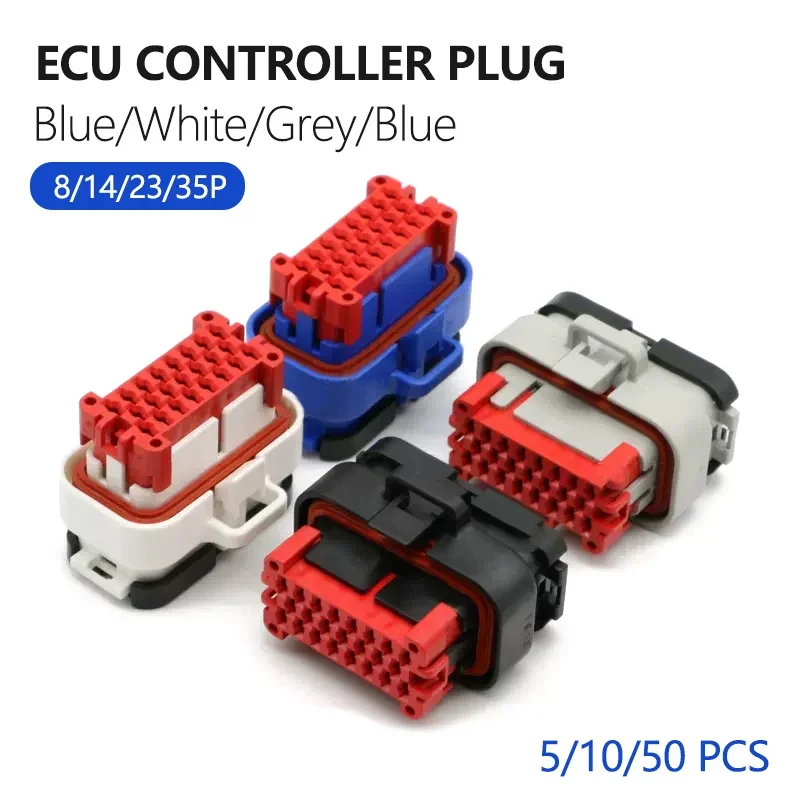 

5/10/50Pcs Car ECU Controller Plug 8 14 23 35Pin Female Sealed Waterproof Connector with terminal 770680-1 776273-1 776164-1