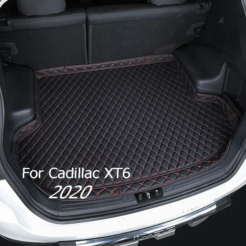 

Custom Leather Car Trunk Mats For Cadillac XT6 2020 7-Seat Rear Trunk Floor Mat Tray Carpet Mud