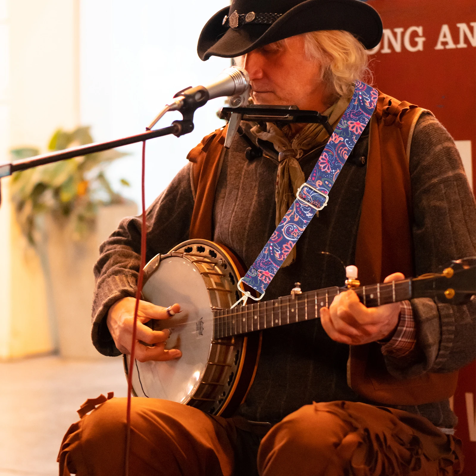 

Replacement Shoulder Strap Banjo with Clips Creative Colorful Printed Padded Accessories
