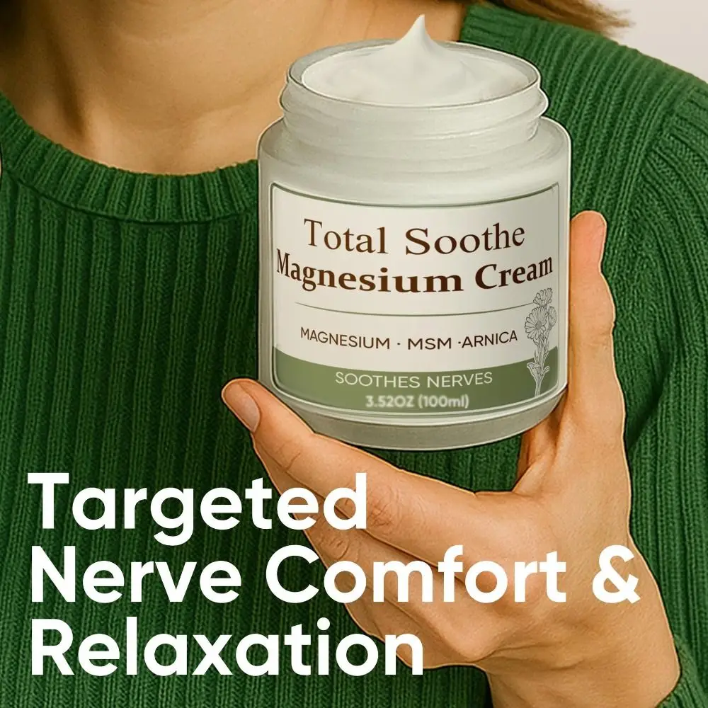 60ml Total Relief Soothing Magnesium Cream with MSM & Arnica Relief Soothing Nerve Formula Magnesium Cream Comfortable