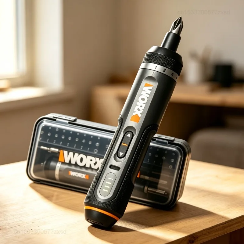 Worx 4V Electrical Screwdriver Set WX242 Smart Cordless Electric Screwdrivers USB Recharge Mini Electric Drill Home Repair Tools
