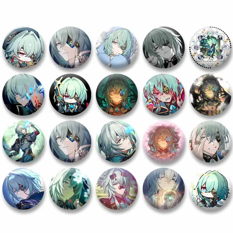 Cartoon Figur Revers Brosche Honkai Star Rail Anaxa Emaille Pin Rucksack Kleidung Schmuck Abzeichen Zubehör Spielzeug Geschenk für Freund