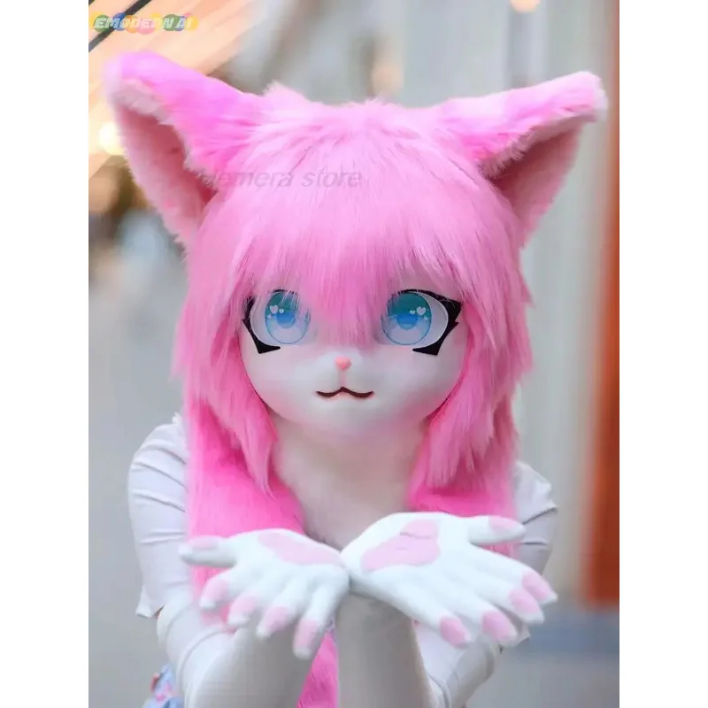 2024 Suits Fursuit Kigurumi Headsets Furry Cosplay Costumes Comiket Furries Rubbit Doll Cat Comiket Furries Doll costumes Animal