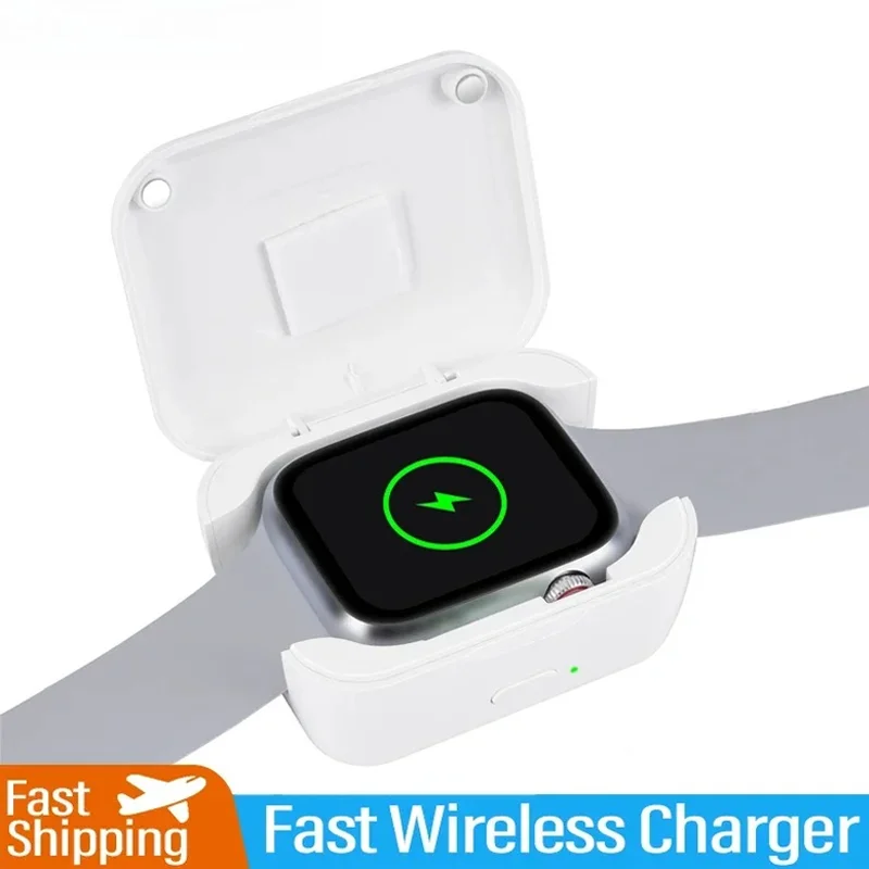 

Магнитное зарядное устройство для умных часов Type-C, беспроводное зарядное устройство для Apple Watch iWatch 8, 7, 6, 5, 4, 3, 2, док-станция для аварийной быстрой зарядки