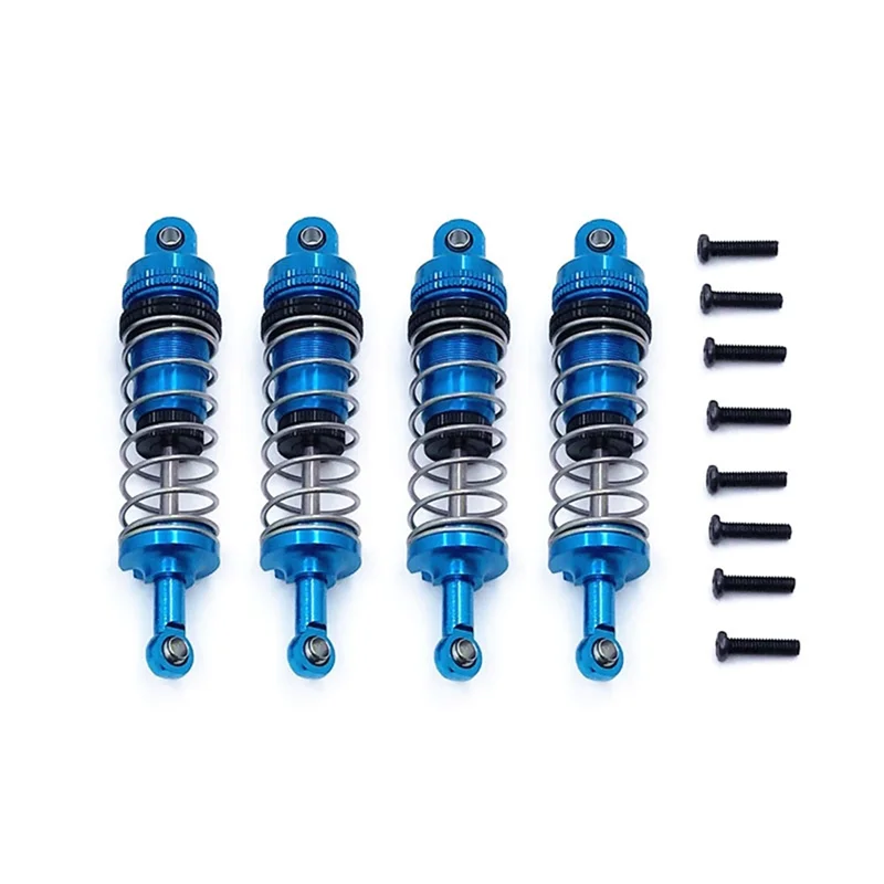 Metal Oil Shock Absorber for Wltoys 144001 144002 144010 124007 124016 124017 124018 124019 RC Car Upgrade Parts, blue