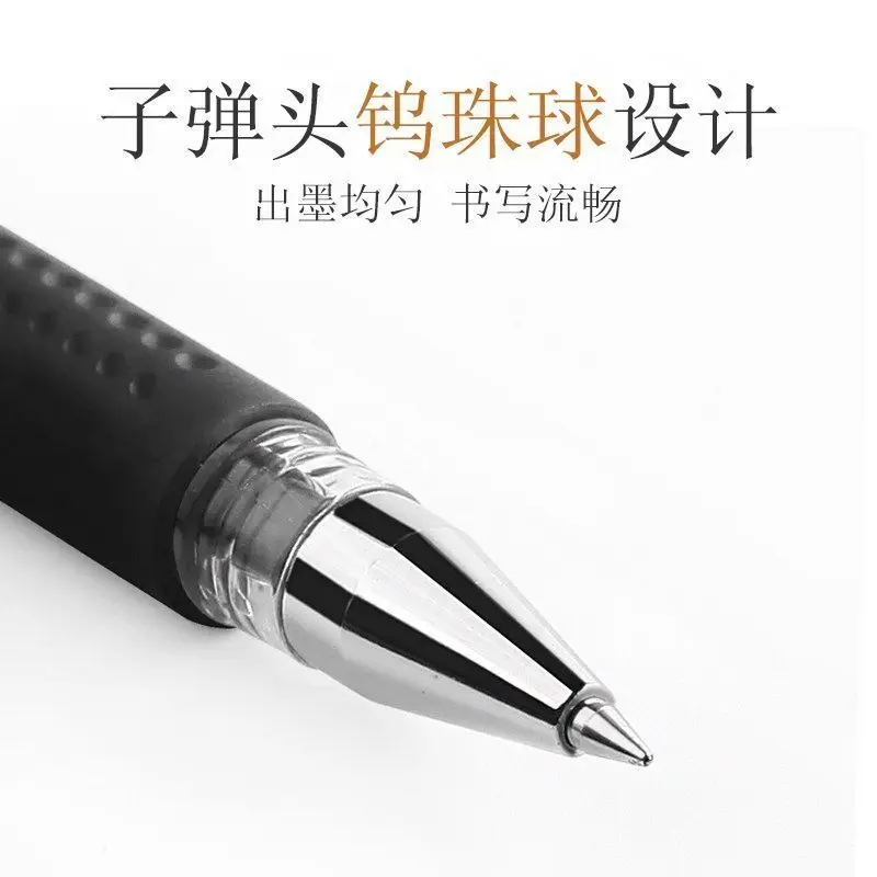 25/10/25Pcs Neutral Pen 0.5 Signature Pen Bullet For Office Black Carbon Pen Student Water-Based Pen Red Blue Pen Ball Point