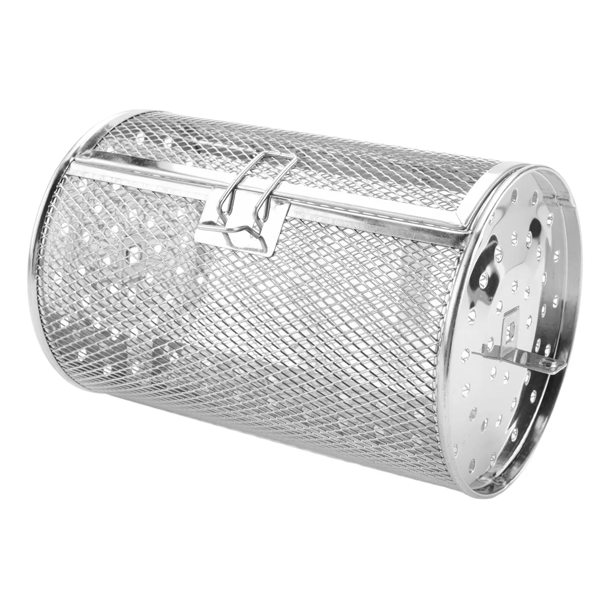 ใหม่สแตนเลสสตีลย่างย่างกลองเตาอบตะกร้า Bakeware เตาอบย่างเบเกอรี่ ROTARY NUTS ตะกร้า BBQ Grill เครื่องมือทําอาหาร A