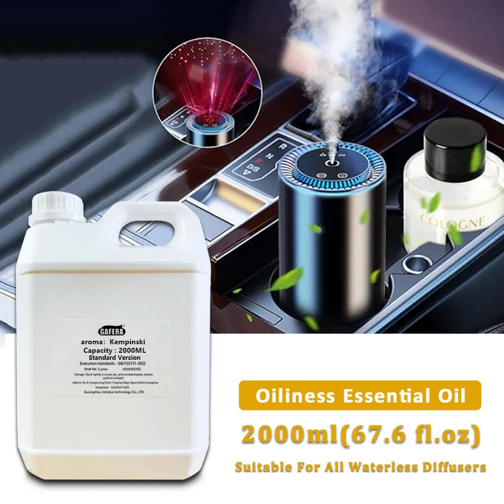 GAFERA 2000ml (67.6 fl.oz) Jasmine Kempinski Essential Oils - For All Waterless Diffuser, Diffuser Replenish Aromatherapy Oil
