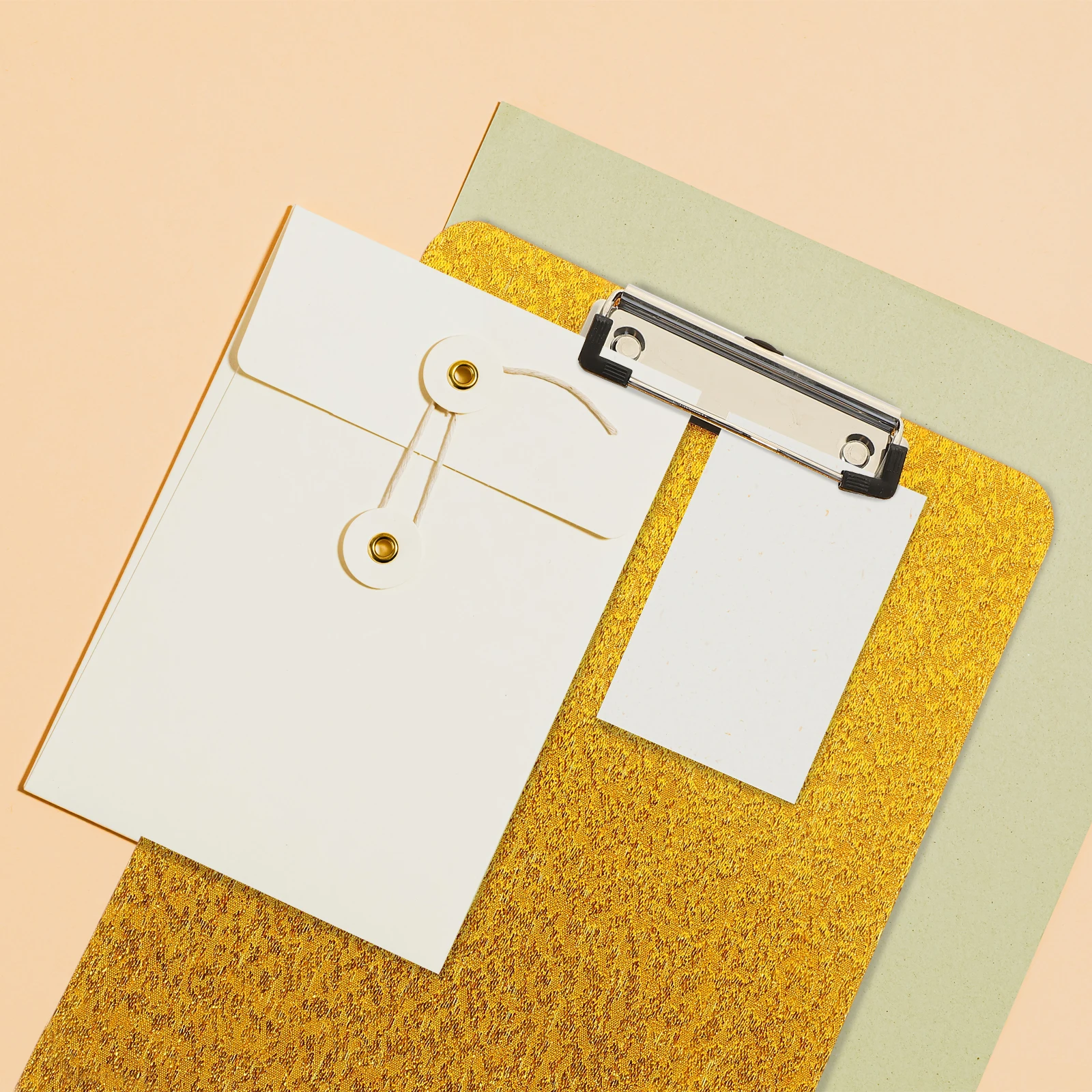 

Acrylic Writing Board Clipboard Large Size Gold Portable Office Supplies Document Binder Folder File Clips Organizer