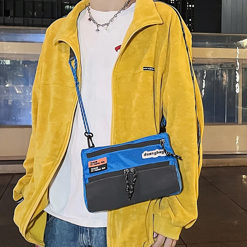 Messenger Bag Male Ins Small Bag Personality Couple Bag Fashion Brand Small Shoulder Bag Mobile Phone Bag Student Shoulder Bag