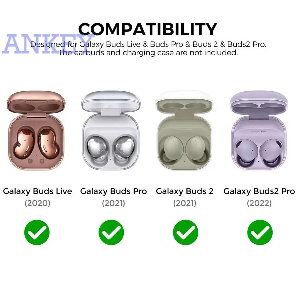 for Samsung Galaxy Buds FE , Buds 2 Pro Live Case Earphone Protective Cover Anti-fall Soft Silicone