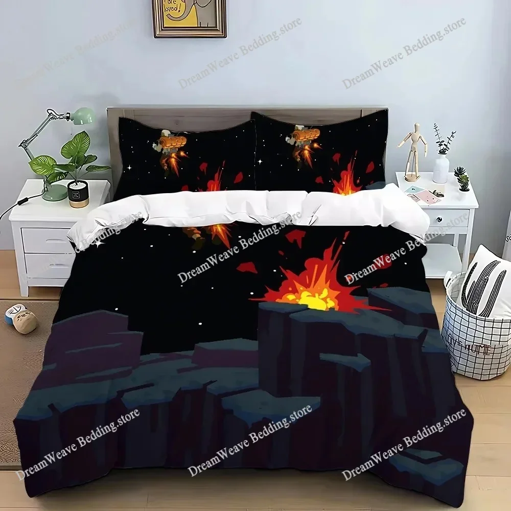 Exquisite 3D Game Outer Wilds Wallpaper Action Adventure Digital Printing Bedding Set Duvet Cover Comforter Bed Girls Boys Gift9
