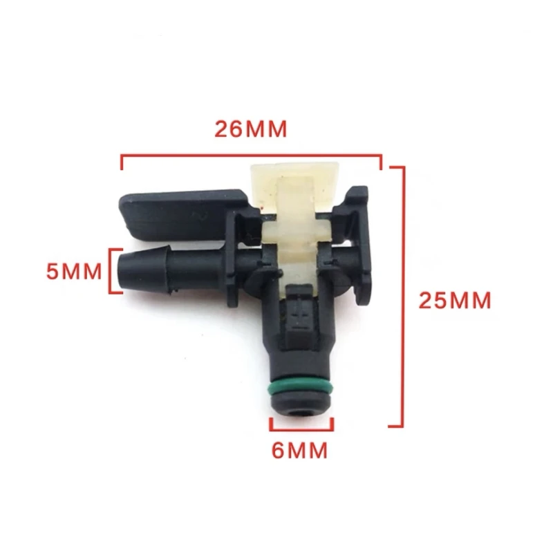 Diesel Common Rail Injector Nozzle Oil Return Joint T and L Type Tube Connector for Delphi