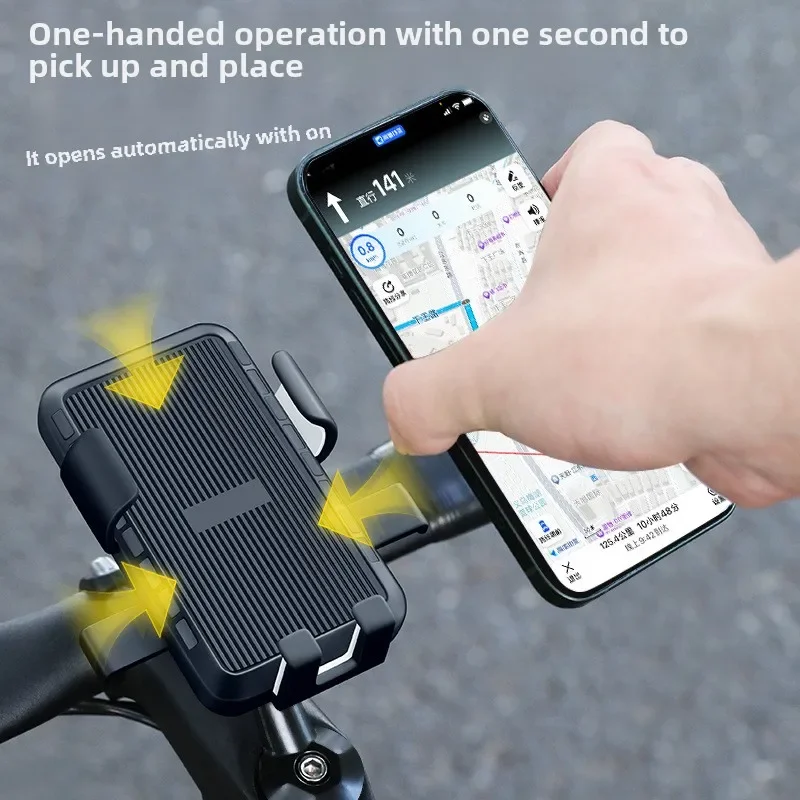 

Bicycle Mobile Phone Holder Shockproof Fixed Mountain Road Handlebar Stand Riding Navigation Special Bracket Equipment