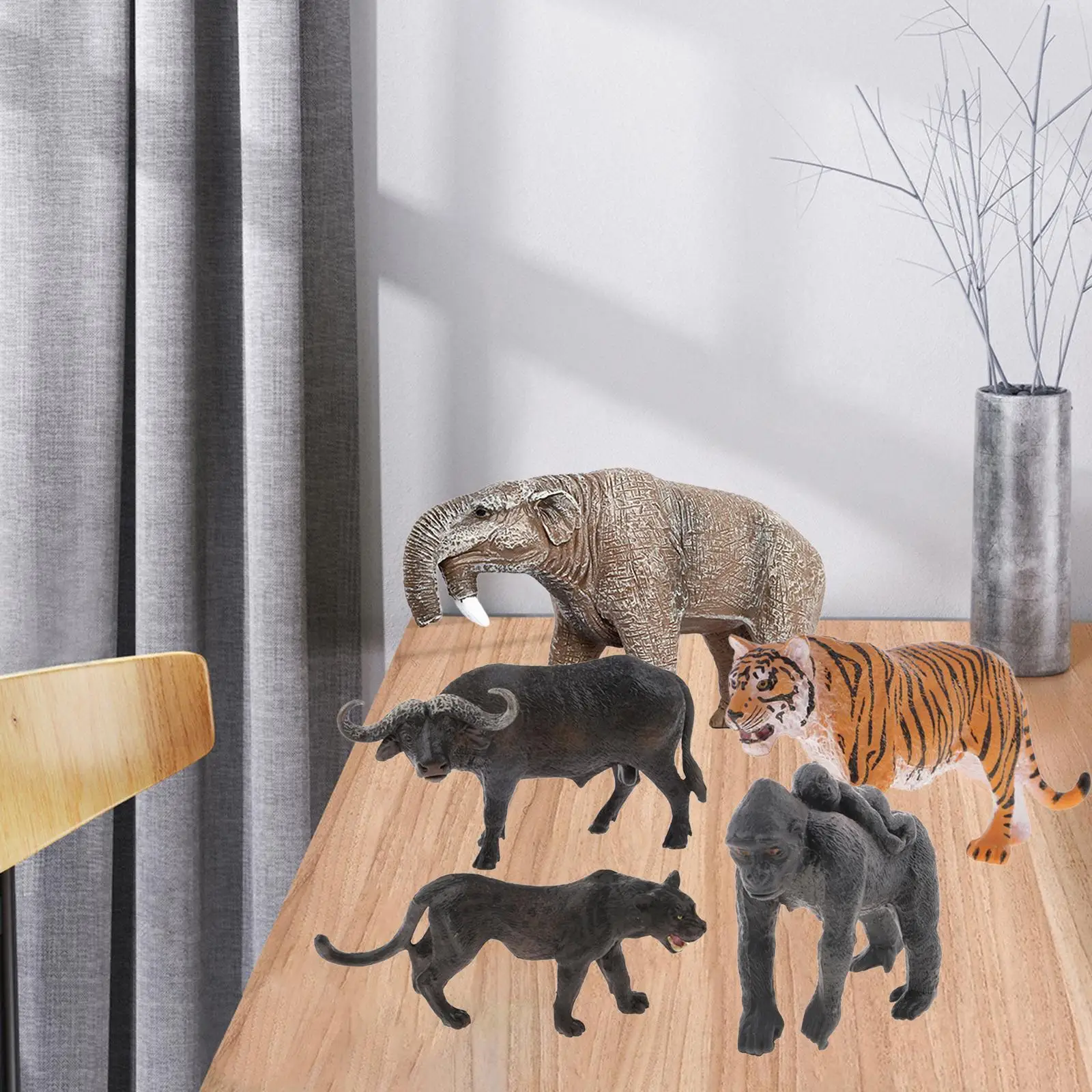 5Pcs Prehistoric Animal Figurine Toy Set Education Cognitive