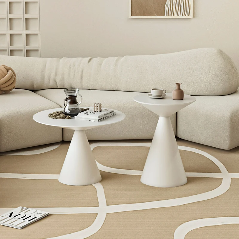 Luxury Sofa Side Table Modern Living Room Furniture Coffee Table Small Mesas Round Table Wrought Iron Bedside Tables Nordic Mesa