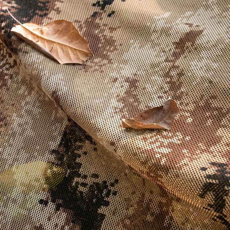 Imagem -05 - Camuflagem ao ar Livre Serapilheira Tecido Toldo Sun Shelter Camo Net Decoração de Cerca de Jardim Wide Net 300d 15 m