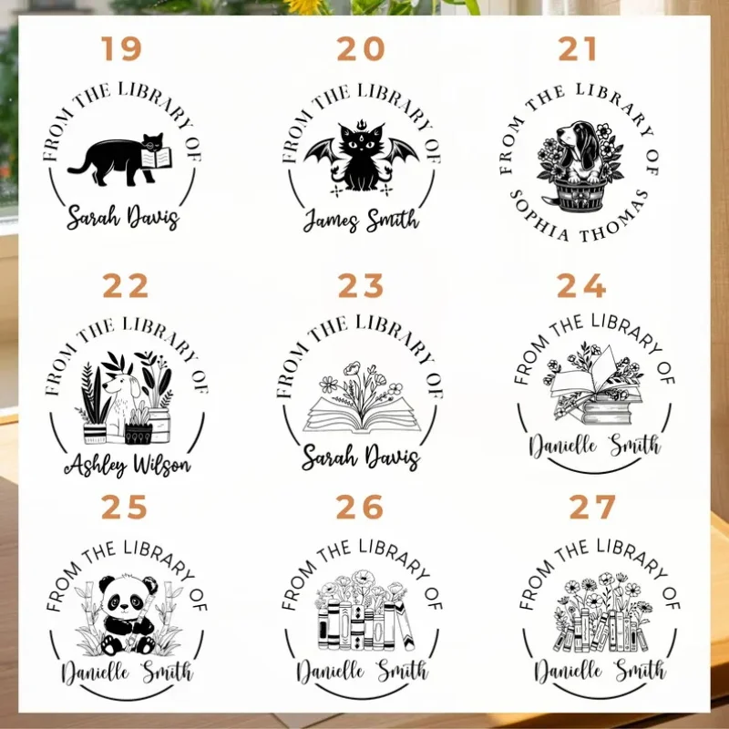 ختم منقوش معدني باللون الأحمر الوردي مخصص - تصميم زهري للإشارات المرجعية الأنيقة والأظرف وأغطية الهدايا لحفلات الزفاف والمزخرف باليد #2