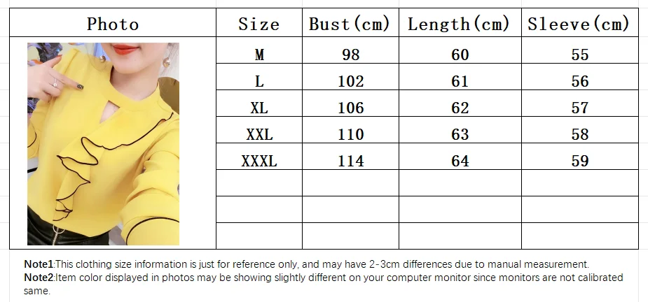 Frauen Frühling Sommer Stil Chiffon Blusen Shirts Dame Casual Langarm Rüschen Dekor Stehkragen Chiffon Blusas Tops DF3148 – Detail 1