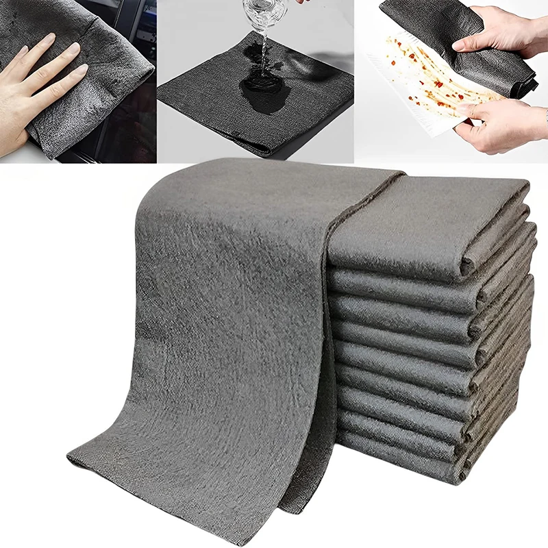 Magic Glass Wiping Cloth Streak Free Thick Cleaning Cloth Reusable Microfibre Wipes For Auto Car Windows Glass Towel Kitchen Rag