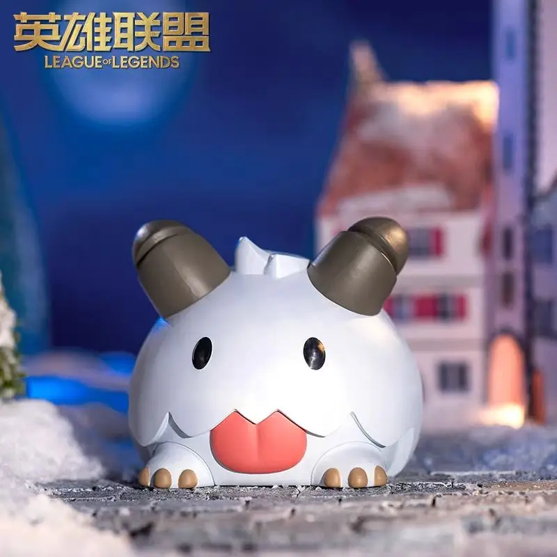 Oryginalna gra animacyjna League of Legends zabawki peryferyjne Poro Kawaii śliczne Anime Model akcji figurki kolekcja ozdób