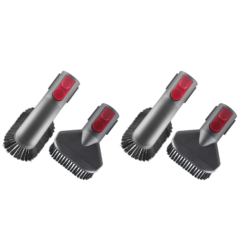 다이슨 V8 V7 V10 V11 용 2X 브러시 부착 키트, 완고한 먼지 브러시, 부드러운 먼지 브러시 포함