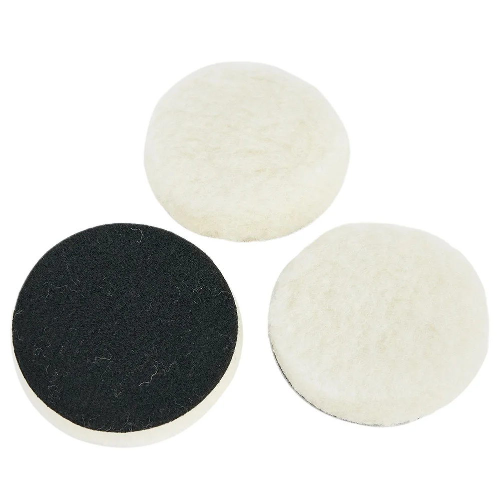 Almohadillas para pulir, pulidor de coche, encerado, herramienta de cuidado de limpieza, paquete de lana, suministro útil, 10 Uds.