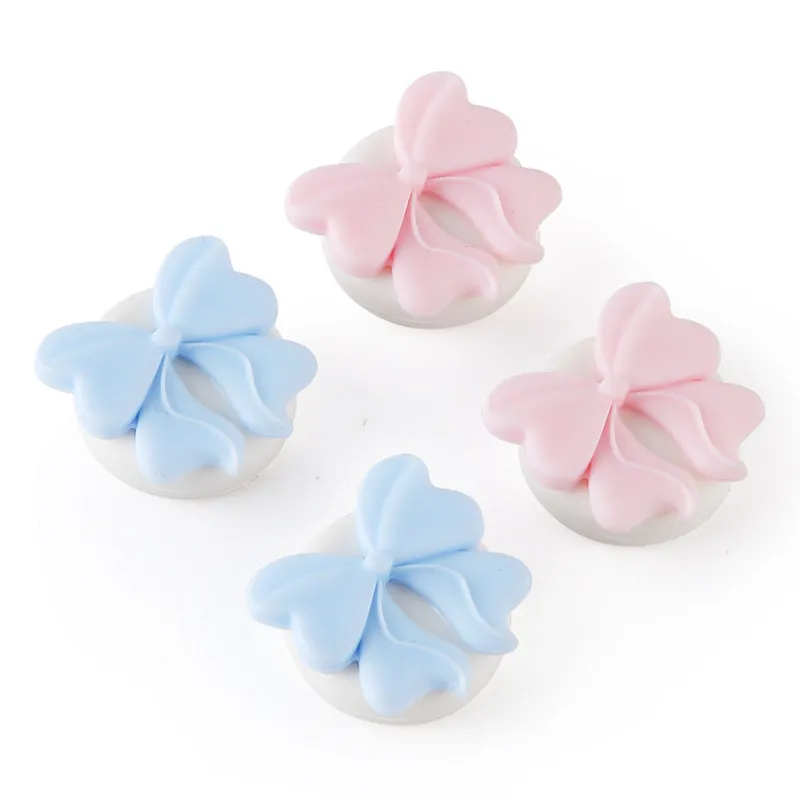 Cute Bow Thumb Grip Caps For Nintendo Switch 2 Soft Silicone Joystick Cover Protector Game Controller Accessories
