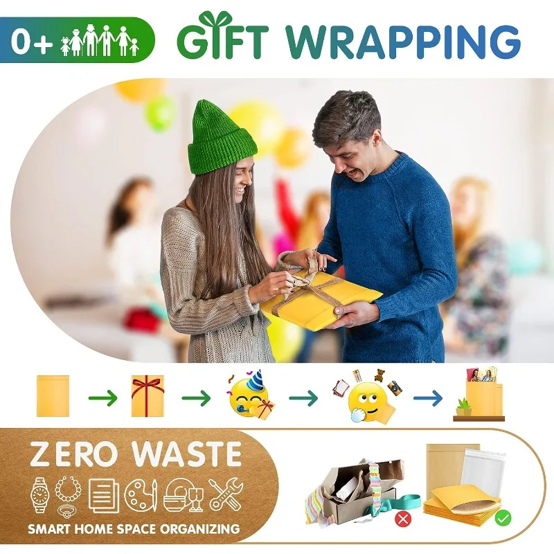 50PCS Kraft Paper Bubble Envelopes Padded Mailers Shipping Envelope self seal Shipping Packaging Bag Courier Storage Bags